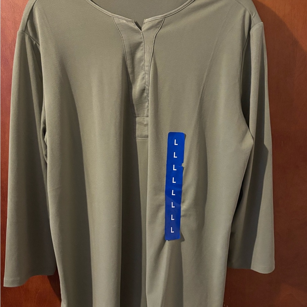 Banana Republic Men's Long Sleeve Olive Shirt